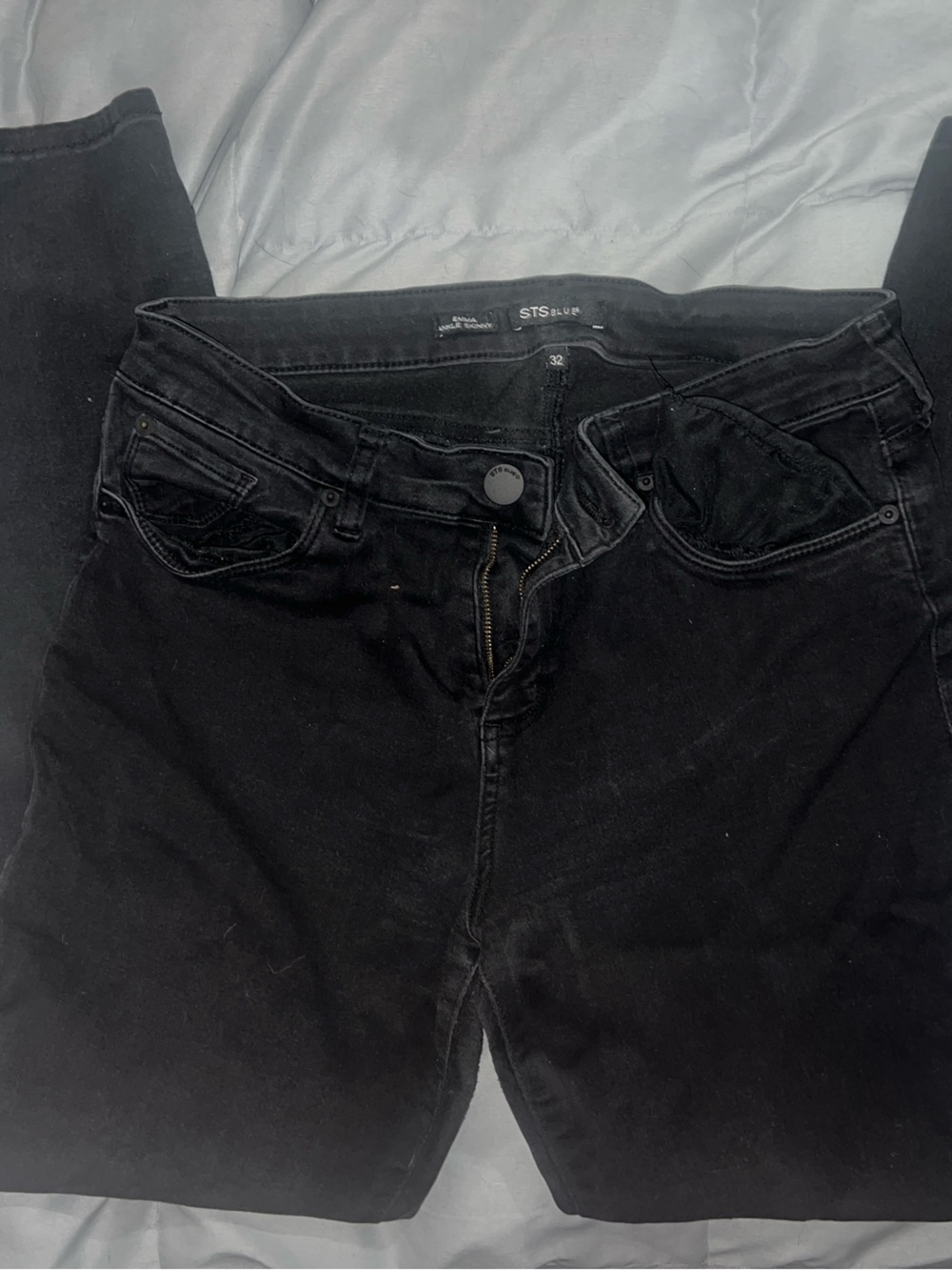 STS Blue Women's Black Skinny High-Rise Jeans